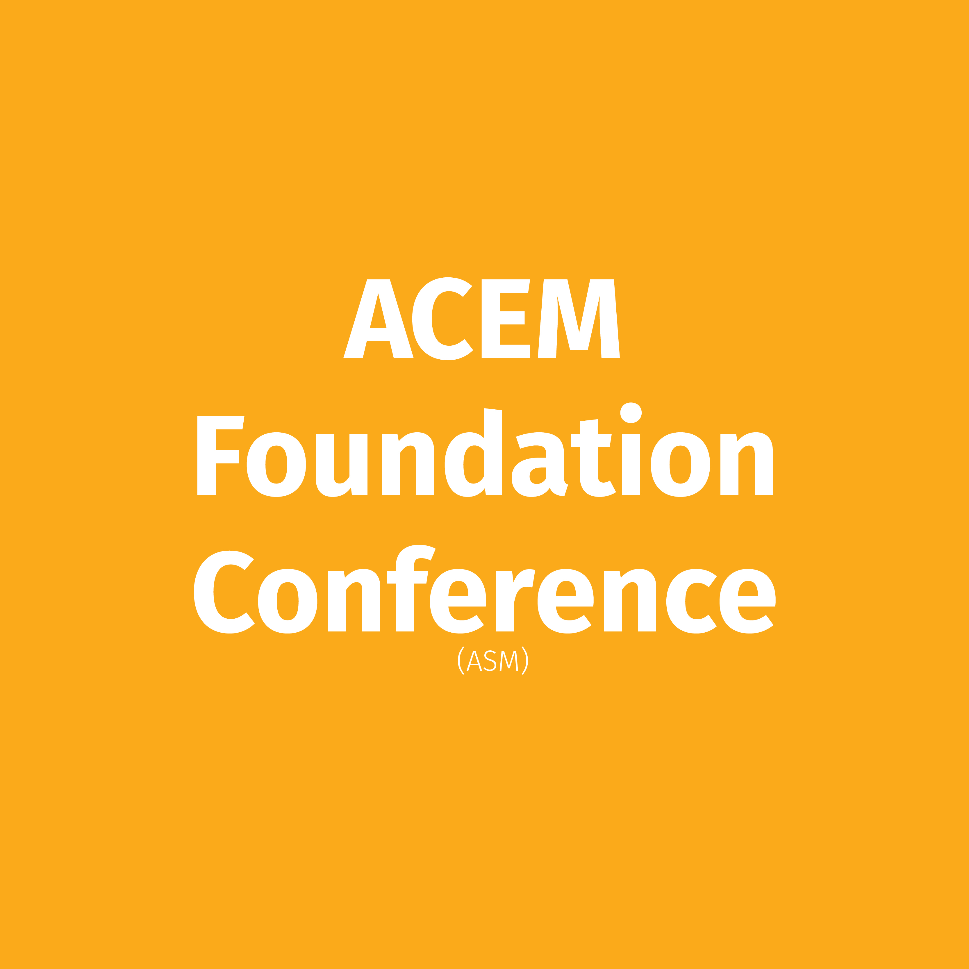 ACEM ACEM Foundation Conference Grant